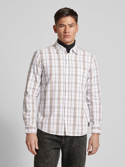 s.Oliver RED LABEL Koszula casualowa o kroju regular fit z czystej bawełny Biały 4