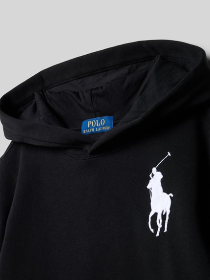 Polo Ralph Lauren Teens Bluza z kapturem i wyhaftowanym logo Czarny 2