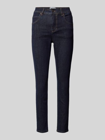 ANGELS Skinny fit jeans in 5-pocketmodel, model 'Ornella' Donkerblauw - 2