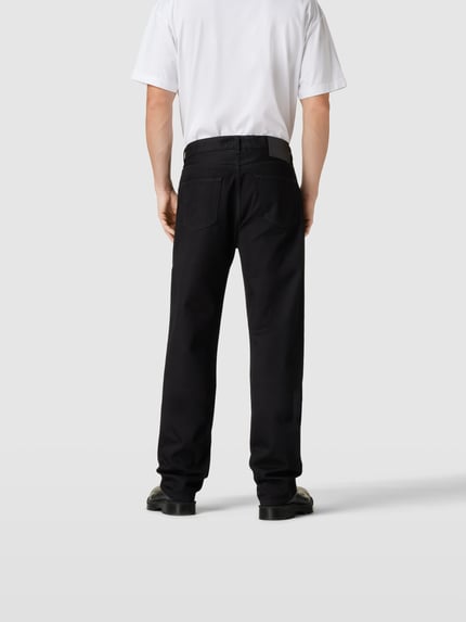 VTMNTS Jeansy o kroju regular fit z detalem z logo Czarny 5