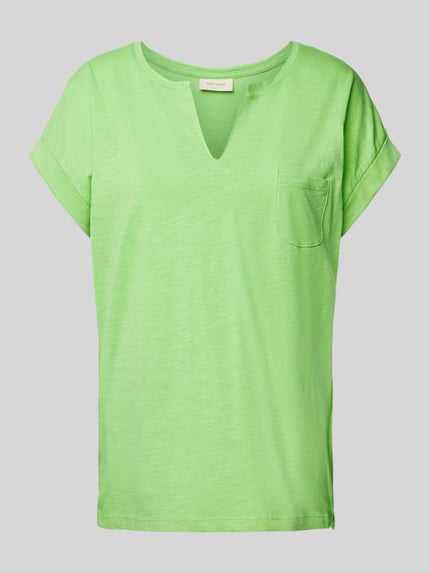 FREE/QUENT T-Shirt mit Brusttasche Modell 'Viva' Apfel 2
