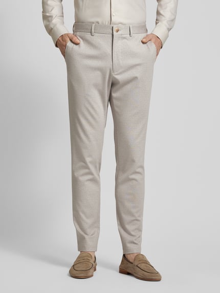 Matinique Spodnie do garnituru o kroju slim fit z kieszeniami z tyłu model ‘Aliam’ Beżowy 4