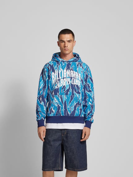 Billionaire Boys Club Bluza z kapturem z kapturem Błękitny 4