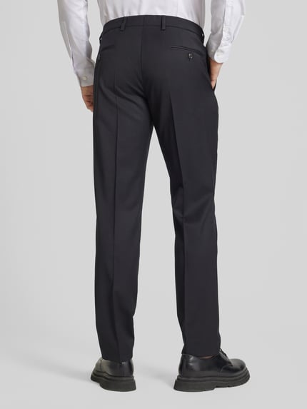 JOOP! COLLECTION Spodnie od garnituru męskie JOOP! Collection;Mieszanka bawełny i elastanu;Krój slim fit;Model ‘Blayr’;Jednolity kolor;Kanty;Szerokość w pasie w rozmiarze 50: 43 cm;Długość wewnętrzna nogawki w rozmiarze 50: 80 cm Czarny 5