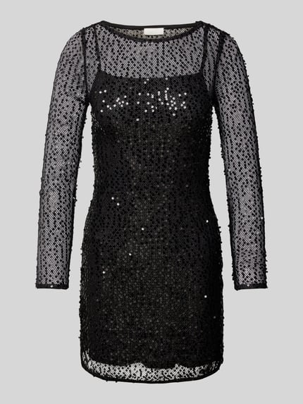 LeGer Mini-jurk met pailletten, model 'Lino' Zwart - 2
