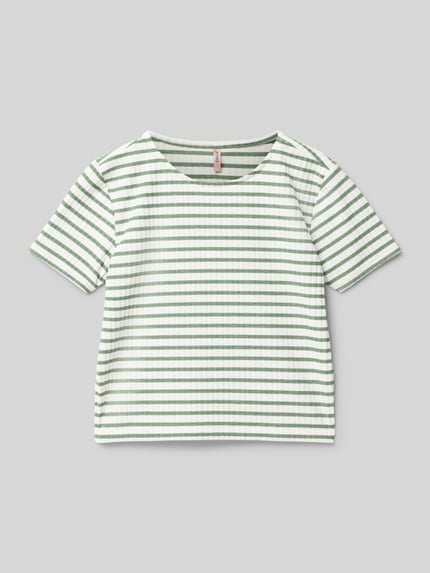 ONLY Regular Fit T-Shirt mit Viskoseanteil Modell 'NELLA' Gruen 1