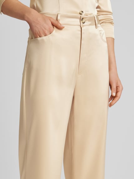 Nanushka Stoffen broek in 5-pocketmodel Zand - 3