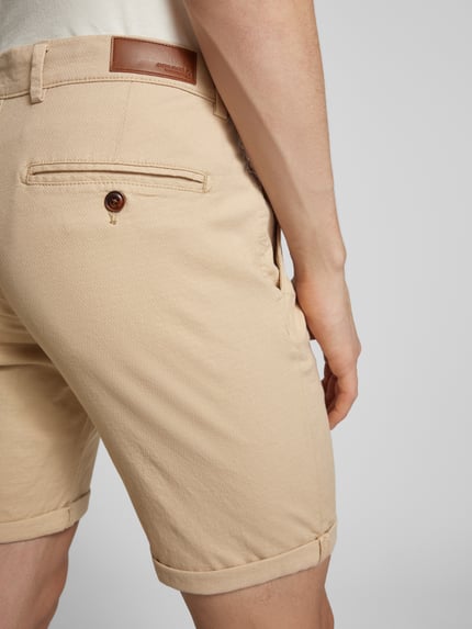 JACK & JONES Regular fit korte broek met structuurmotief, model 'FURY' Beige - 3