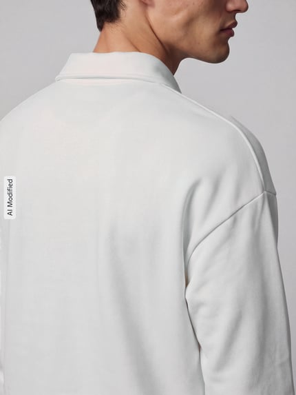 Polo Ralph Lauren Sweatshirt mit Wappenstickerei Offwhite 3