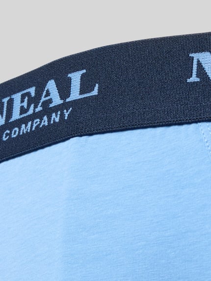 Produktfoto, Slip mit Label-Details im 3er-Pack von MCNEAL, jasnoniebieski bawełna-elastan, dopasowany krój, elastyczny pas, tekstura gładka