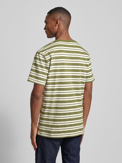 Anerkjendt T-Shirt mit Streifenmuster Modell 'AKKIKKI' Gruen 5