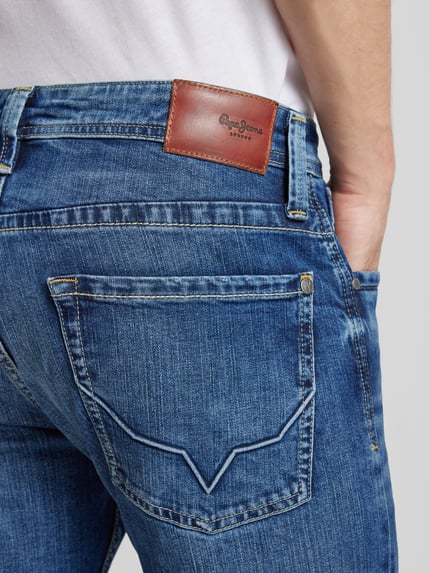 Pepe Jeans Regular Fit Jeans aus Baumwoll-Mix Modell 'CASH' Blau 3