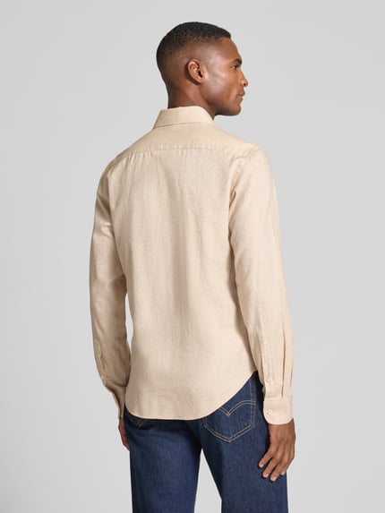 CG – CLUB of GENTS Freizeithemd mit Knopfleiste Modell 'Harmon' Offwhite 5