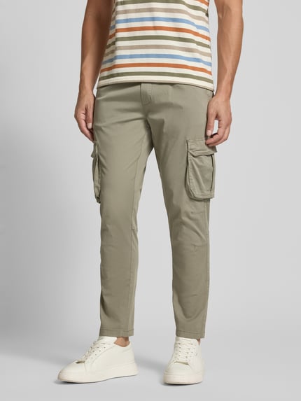 Lindbergh Cargohose mit elastischem Bund Khaki 4