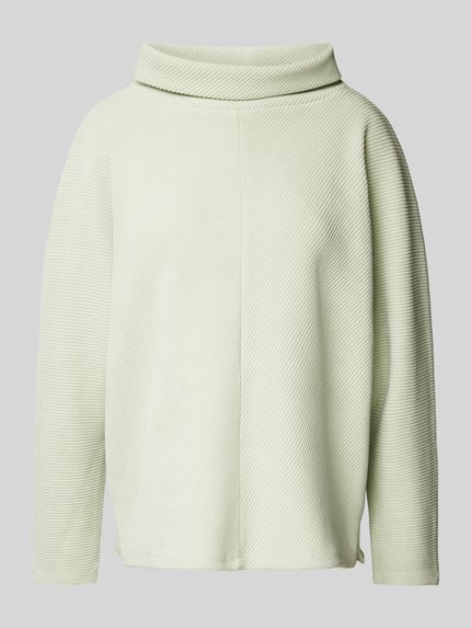 someday. Sweatshirt met col, model 'Umaja' Mintgroen - 2