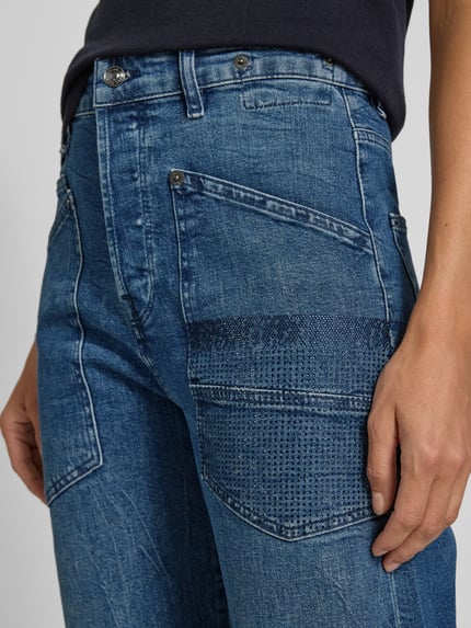 MAC Jeans mit Ziersteinbesatz im 5-Pocket-Design Blau 3