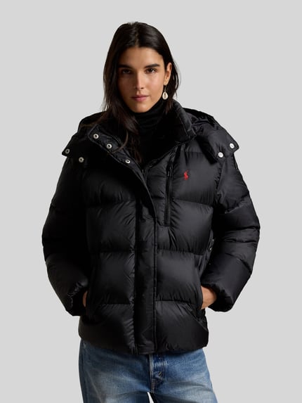 Polo Ralph Lauren Daunenjacke mit abnehmbarer Kapuze Black 4