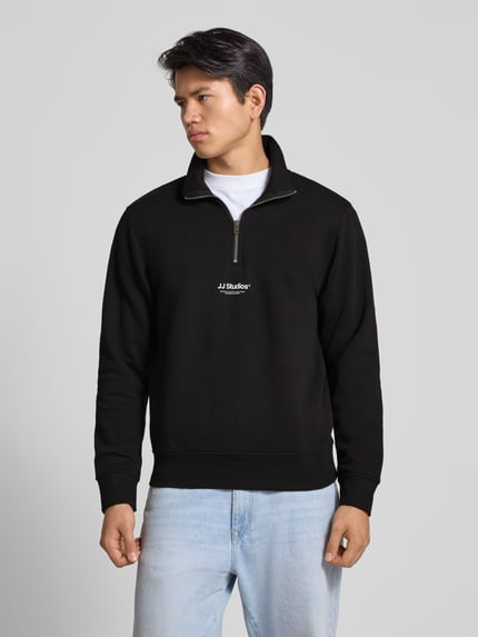 JACK & JONES Troyer mit Troyer-Kragen Modell 'SOHO' BLACK 4