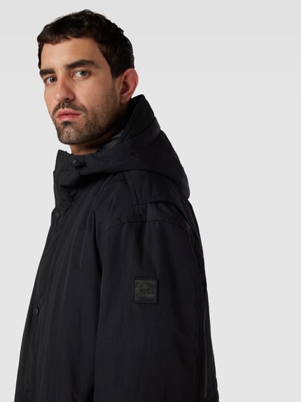 BOSS Orange Jack met capuchon, model 'Owonder' Zwart - 3