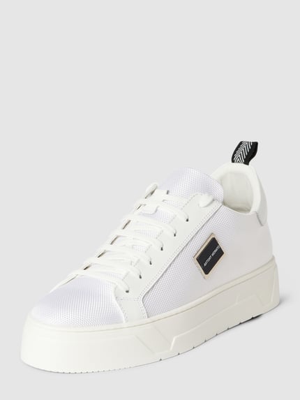 Antony Morato Sneakers met logodetail, model 'New Metal' Wit - 2