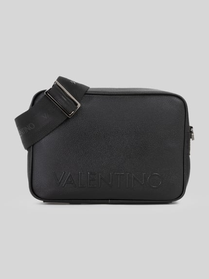 Valentino Bags Torba na ramię z wytłaczanym logo model 'ELITE' Czarny 1