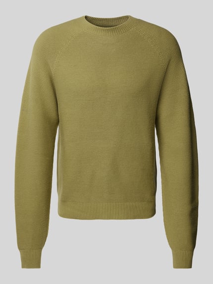 Jake*s Studio Men Strickpullover mit Rundhalsausschnitt Schilf 2