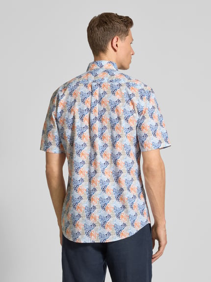 Fynch-Hatton Regular fit vrijetijdsoverhemd met button-downkraag Oranje - 5