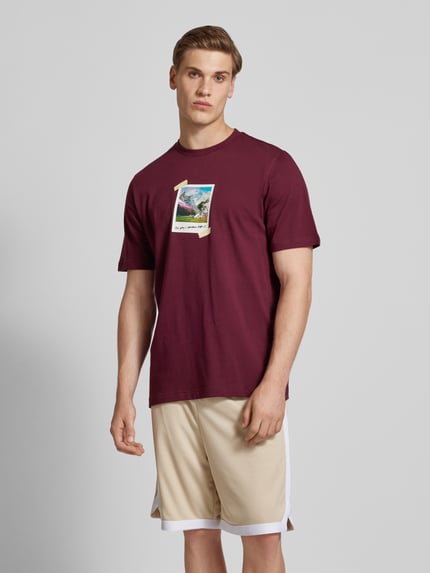 adidas Sportswear T-Shirt mit Motiv-Print Bordeaux 4