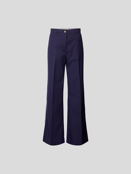 Loose fit stoffen broek met knoopsluiting Shop The Look MANNEQUINE