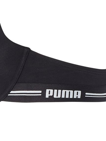 PUMA biustonosz t-shirtowy z fiszbinami – watowany Czarny 2