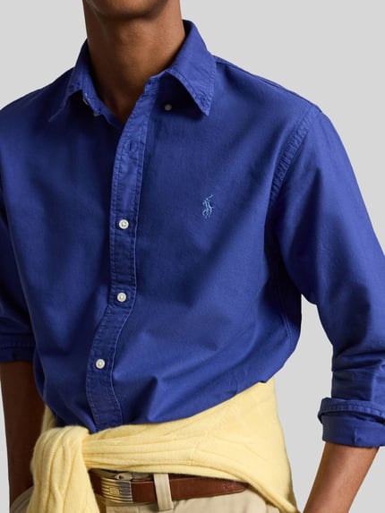 Polo Ralph Lauren Custom Fit Freizeithemd aus reiner Baumwolle Dunkelblau 3