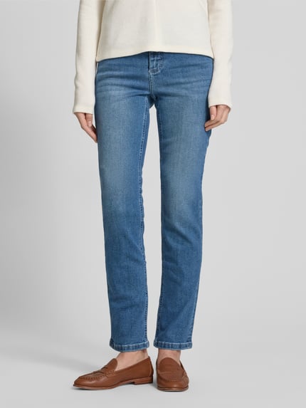 ANGELS Slim Fit Jeans aus Baumwoll-Mix Modell 'CICI' Blau 4