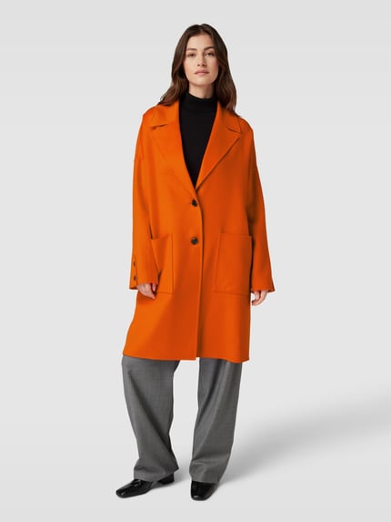 BOSS Lange jas met viscose, model 'Cattina' Rood - 4