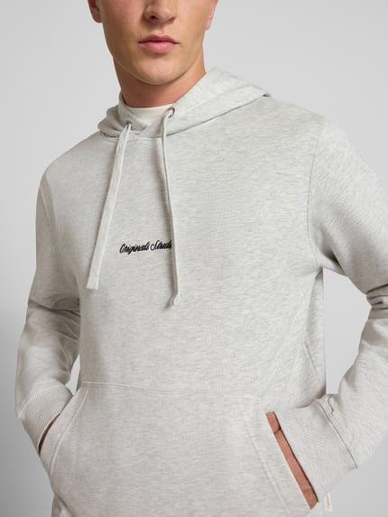 JACK & JONES Hoodie met kangoeroezak Offwhite gemêleerd - 3