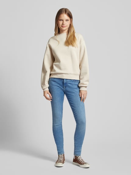 Levi's® Super skinny fit jeans in 5-pocketmodel, model '710™' Lichtblauw - 1