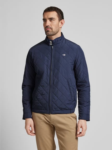 GANT Jacke mit Label-Details Modell 'QUILTED' Marine 4