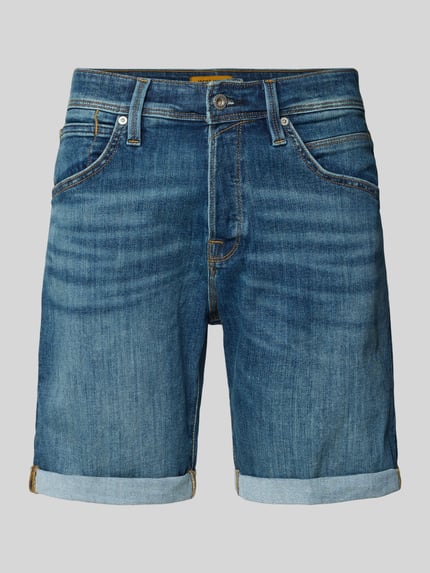 JACK & JONES Regular Fit Jeansshorts im 5-Pocket-Design Modell 'RICK' Dunkelblau 2