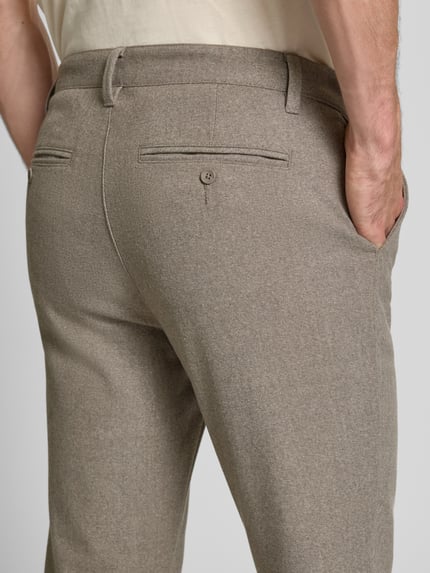 ONLY & SONS Slim Fit Brushed Chino mit Viskose-Anteil Modell 'MARK' Hellbraun 3