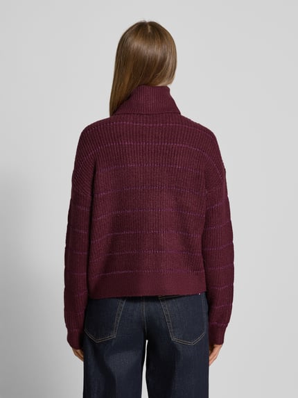 VILA Regular Fit Pullover mit Rollkragen Modell 'Zaza' Pflaume 5