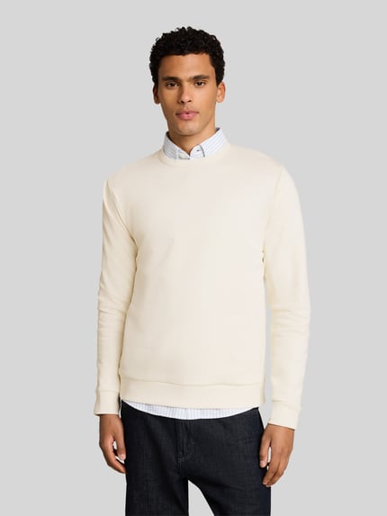 Tom Tailor Denim Regular Fit Sweatshirt aus Baumwoll-Mix Offwhite 4