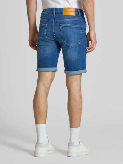 ONLY & SONS Regular Fit Jeansshorts aus Baumwoll-Mix Modell 'PLY' Jeansblau 5