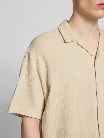 JACK & JONES Relaxed Fit Freizeithemd mit Umlegekragen Sand 3