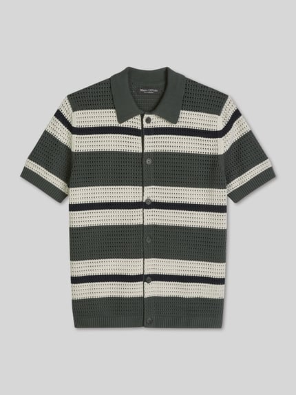 Marc O'Polo Regular Fit Freizeithemd aus Baumwoll-Mix Oliv 2