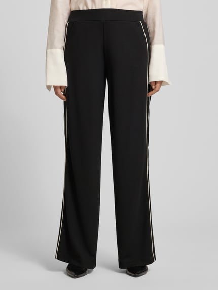 Milano Italy Jogpants aus Viskose-Mix mit elastischem Bund Black 4