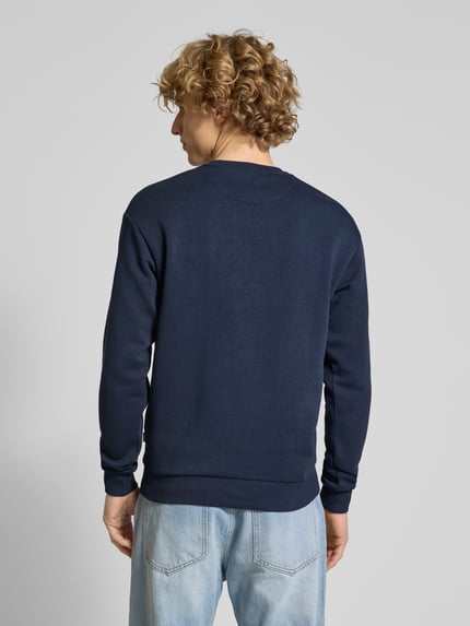 JACK & JONES Bluza z okrągłym dekoltem model ‘BRADLEY’ Ciemnoniebieski 5