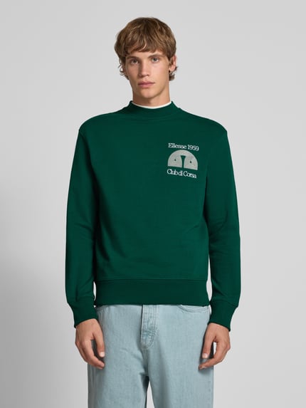 ellesse Sweatshirt mit Label-Stitching Dunkelgruen 4