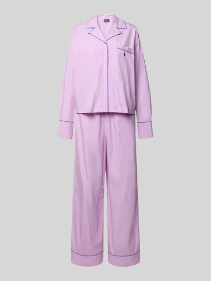 Polo Ralph Lauren Regular pyjama van puur katoen Felroze - 1