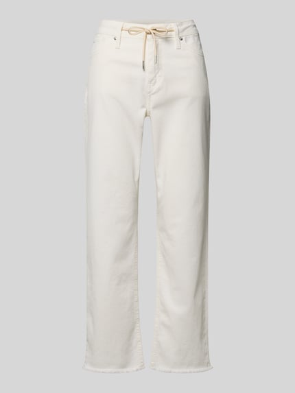 Straight Fit Jeans aus Baumwoll-Mix Modell 'KAROLIN' Shop The Look MANNEQUINE