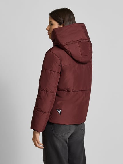 khujo Puffer Jacket mit Reißverschlusstaschen Modell 'AUDREY MATT' Bordeaux 5