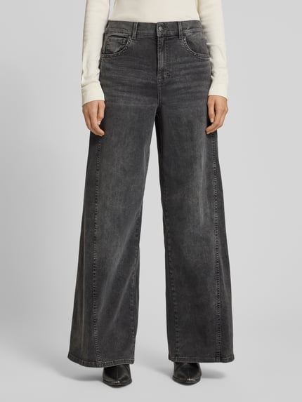 ANGELS Jeans met studs, model 'LIVA SEAM RIVET' Donkergrijs - 4